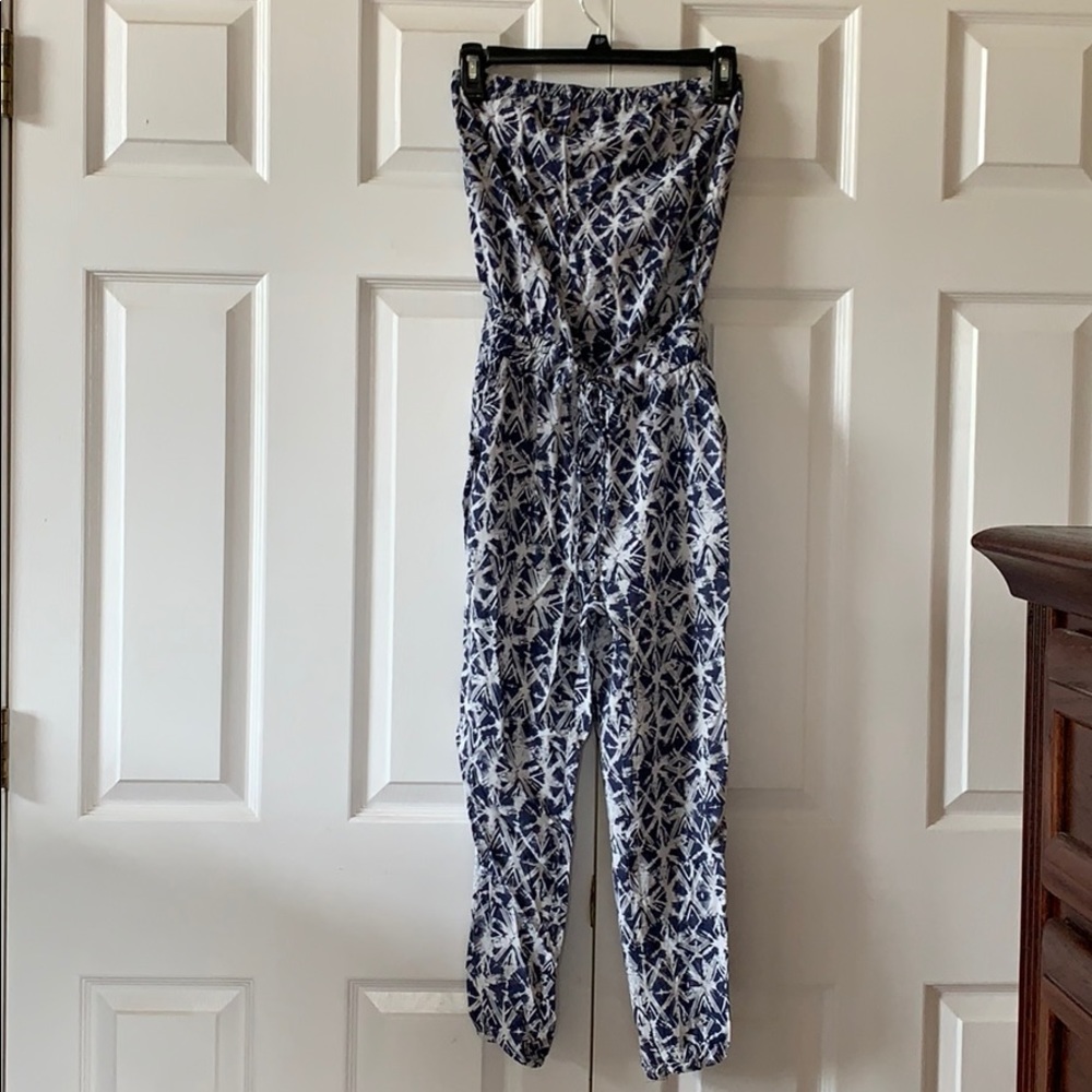 Strapless one piece pant outfit Mudd XS